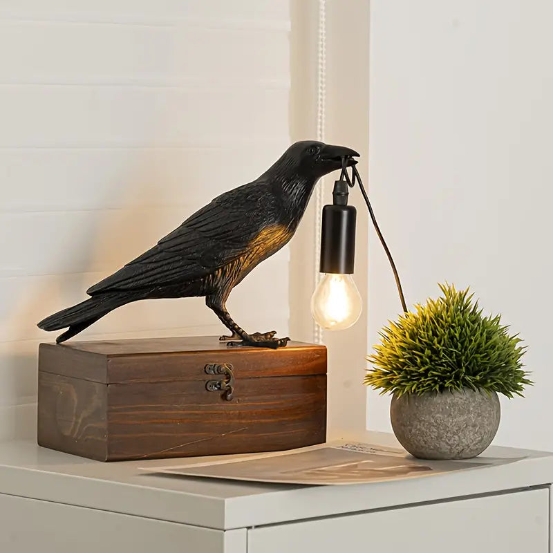 Resin Bird Table Lamp