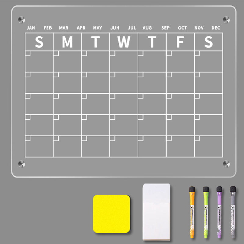 Magnetic White Board Monthly Weekly Planner Dry Erase Refrigerator Message Board_4