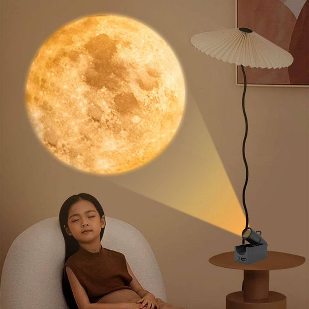 USB-Rechargeable LED Moon Projector for Bedroom Décor & Birthday Gift_9