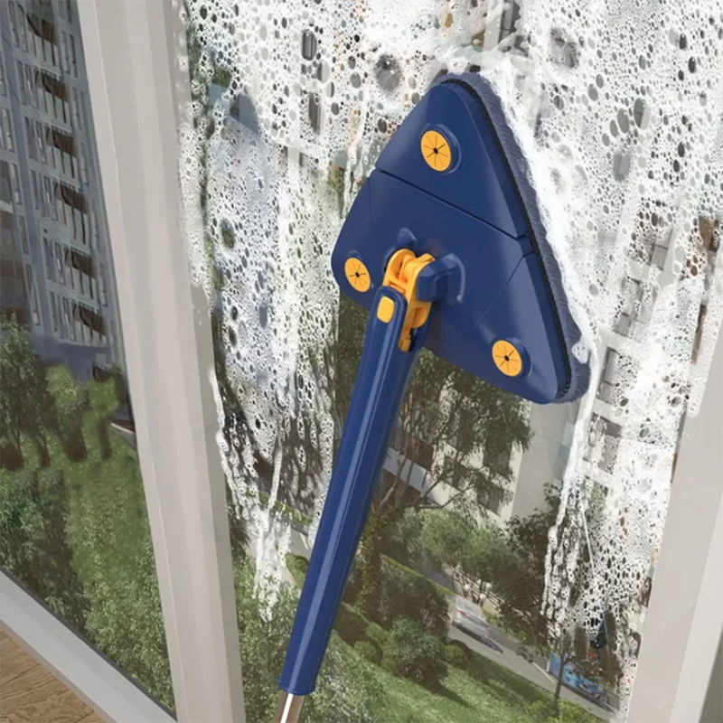 Telescopic 360° Triangle Ceiling Cleaning Mop_0