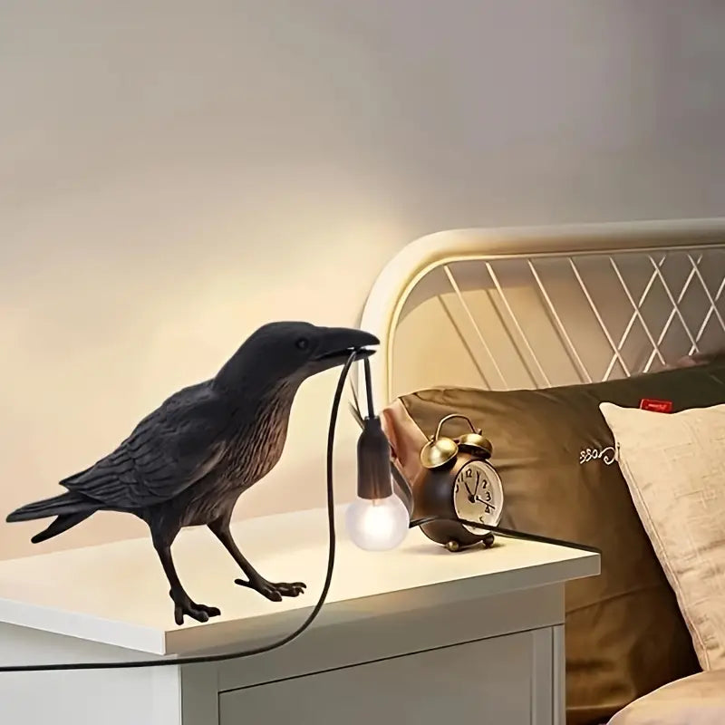 Resin Bird Table Lamp