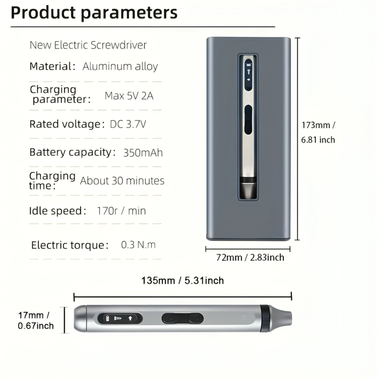 Professional Electric Screwdriver Set