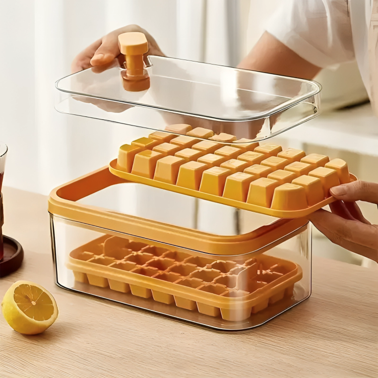 64-Cube Ice Tray With Lid