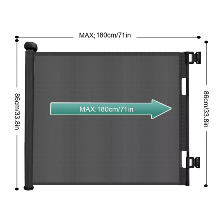 Light Retractable Safety Gate