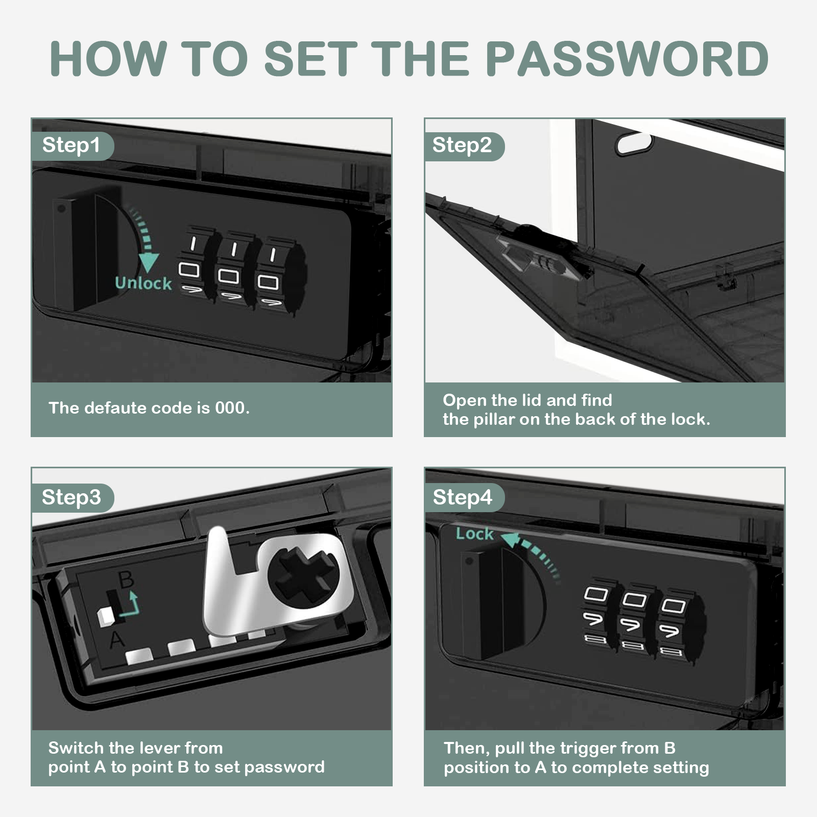 Childproof All Purpose Lock Box