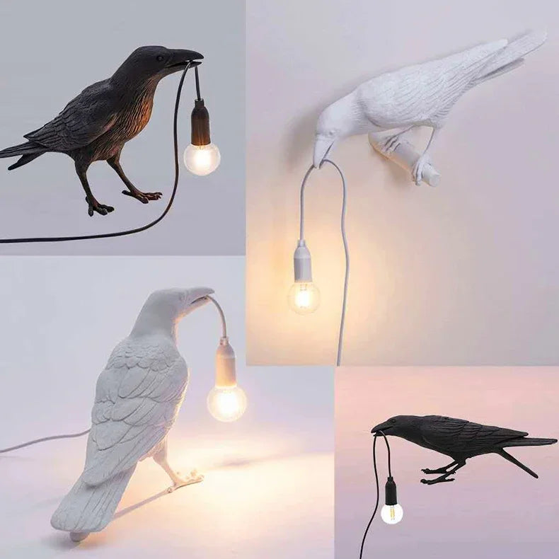 Resin Bird Table Lamp