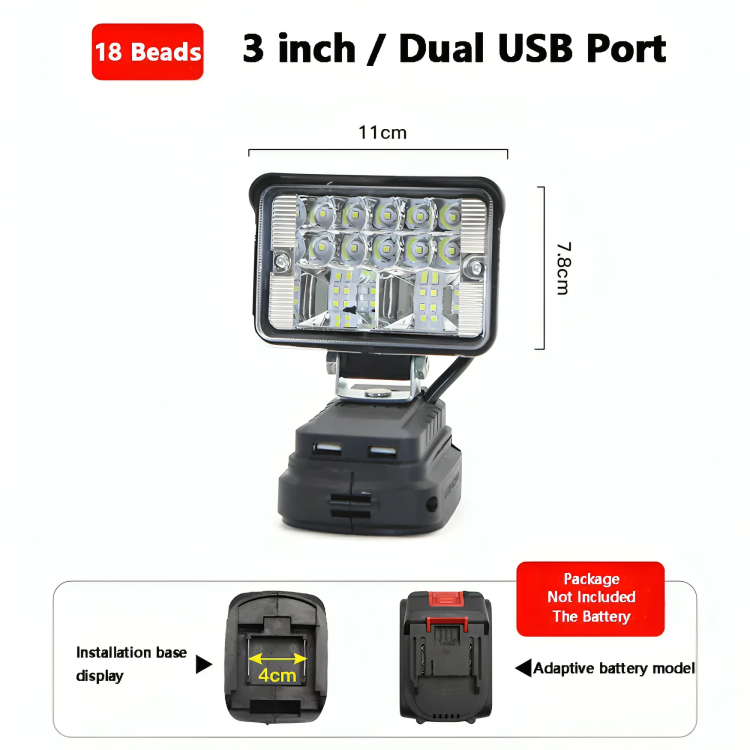 Makita-Compatible LED Light