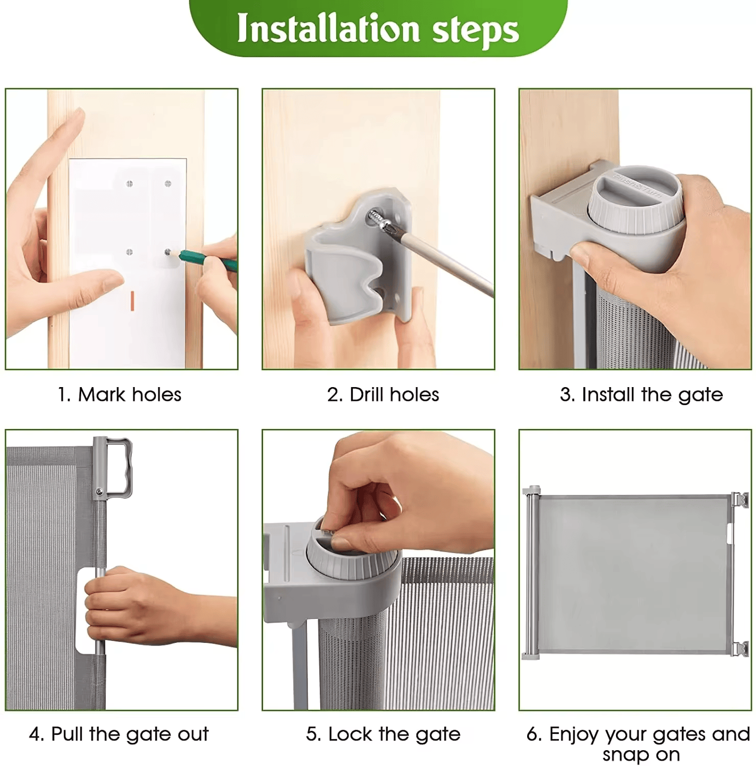 Light Retractable Safety Gate