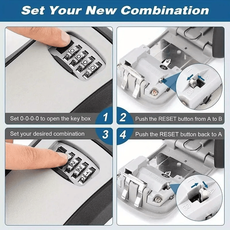 Portable Combination Key Lock Box