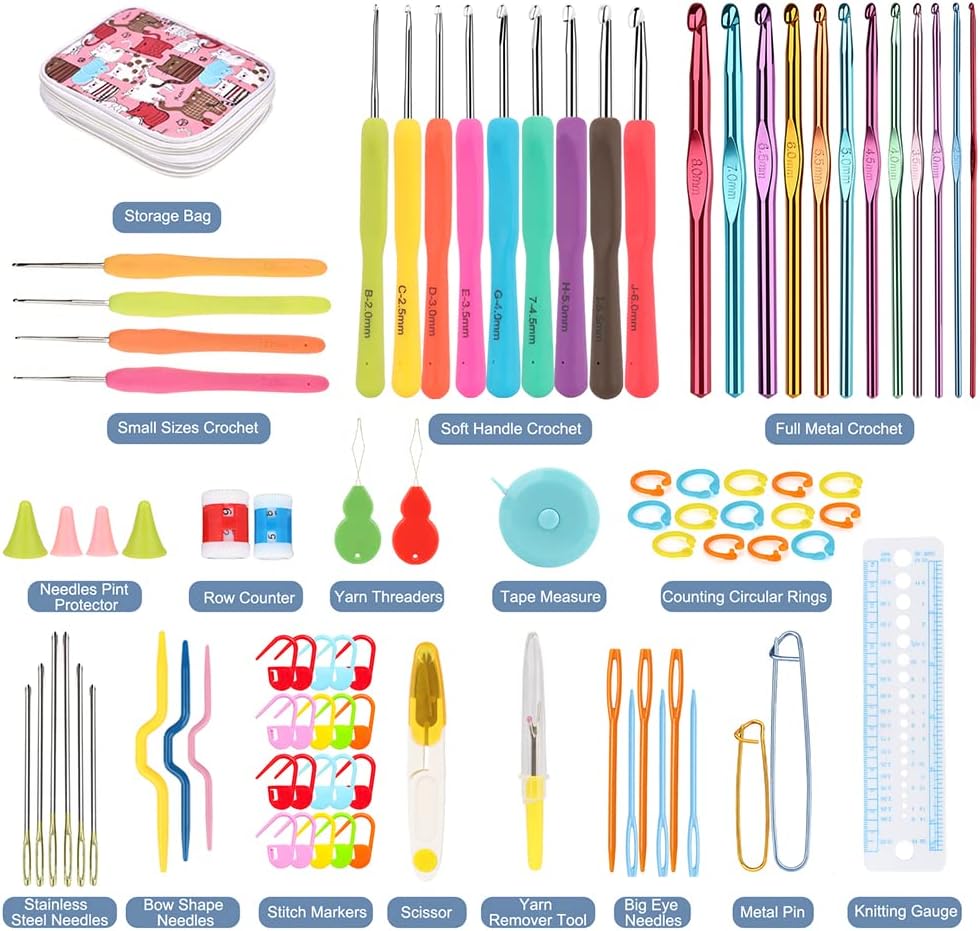 Hook & Stitch Craft Kit - 72pcs