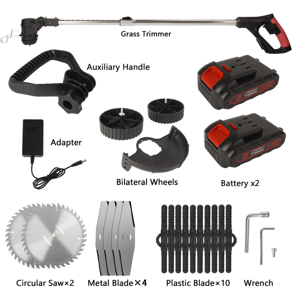 Height Adjustable & Cordless Weed Cutter